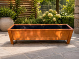 Classic four-foot Western Cedar patio planter handmade in North Vancouver