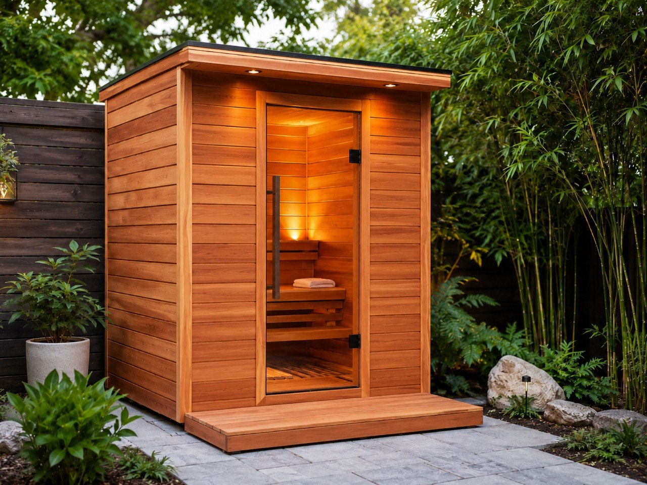 Custom Outdoor Cedar Saunas in Vancouver